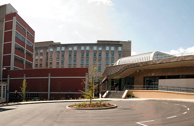 An image showing the Leicester Royal Infirmary building