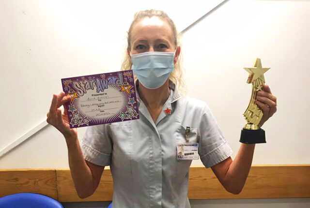 Paula and her star award