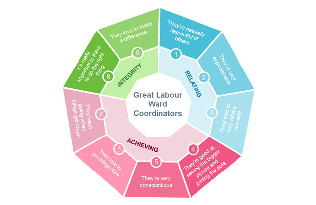 Labour Ward Coordinators Strengths and Motivators graphic